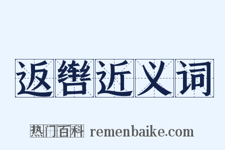 返辔近义词是什么意思的图片